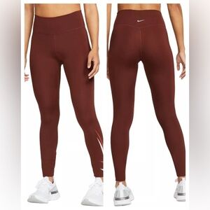 Nike Running Swoosh Dri-FIT leggings in bronze XL